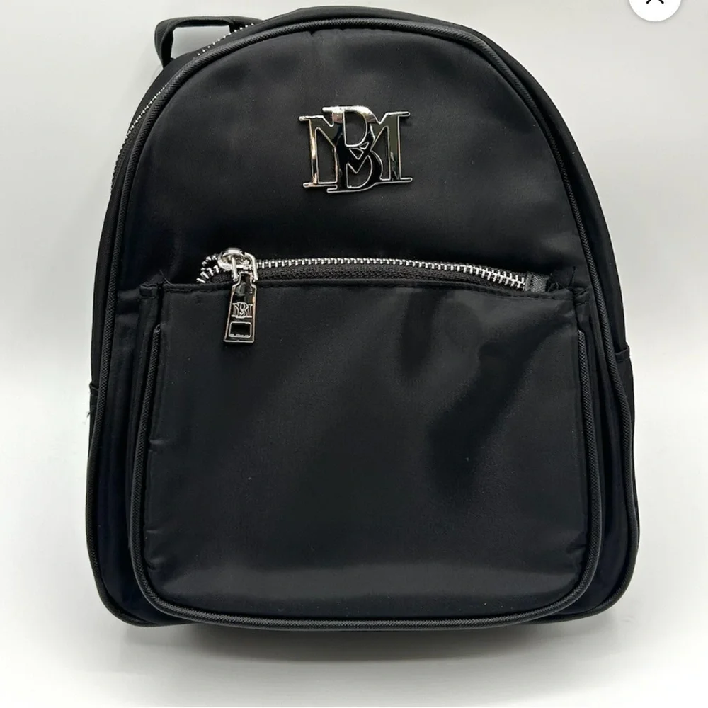 Badgley Mischka Black Mini Backpack Bag